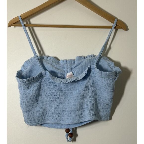 No Boundaries Textured Cami & Short Set 2 Piece Womens Size XL Freshwater Blue - Picture 3 of 14